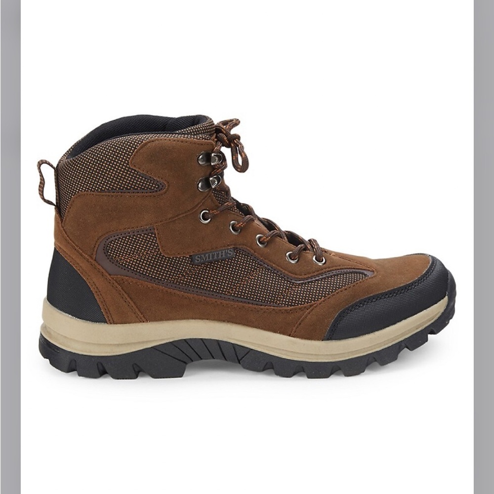 Smith's Men's Premium Water-Resistant Hiking Boots - Brown - Size US 10